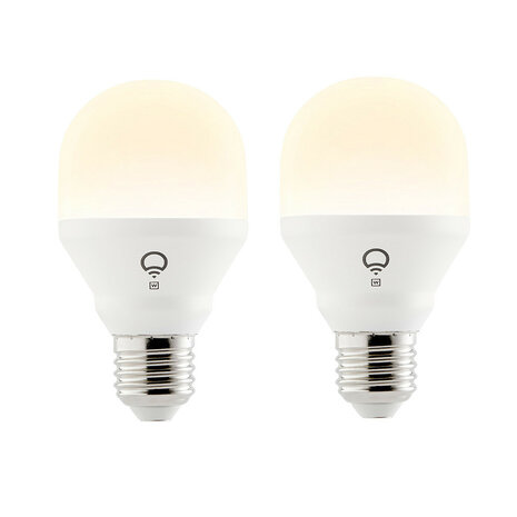 Slimme Wi Fi lamp voor binnen met E27 fitting en traploos dimbare warm witte verlichting