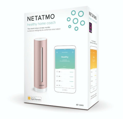 Sensor voor binnenklimaat binnengebruik met WiFi app bediening meet CO2 temperatuur vochtigheid geluid