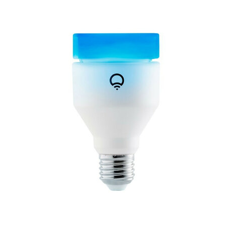 Kleur lamp voor binnen met wifi bediening grote fitting E27 1200 lumen helderheid plastic behuizing