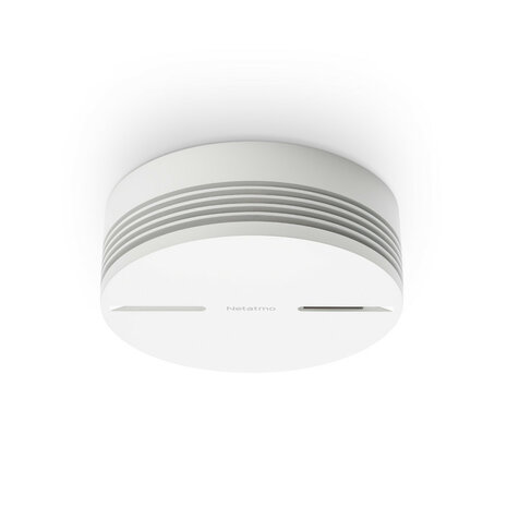 Slimme rookmelder voor woning met wifi verbinding en lange batterijduur set van 2 stuks wit kunststof