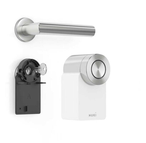 Smart slot voor deurbeveiliging met wifi bluetooth en oplaadbare batterij wit