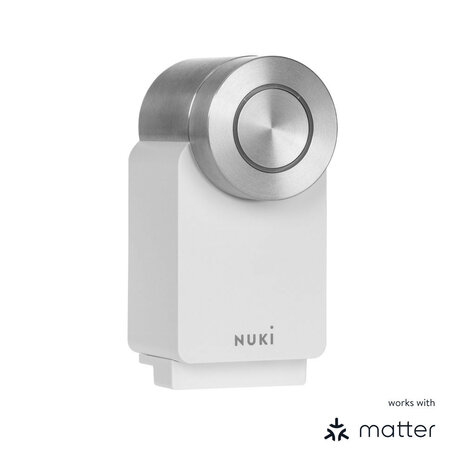 Smart slot voor bestaande cilinder met bluetooth wifi en oplaadbare batterij wit