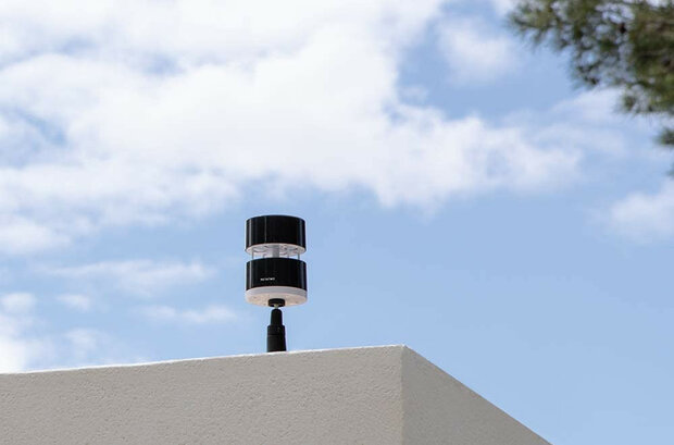 Windmeter voor gebruik met Netatmo Slim Weerstation met windbereik tot 160 KM per uur