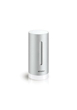 Binnenmodule voor Netatmo systeem met draadloze 868 Mhz verbinding en RVS behuizing voor binnenklimaatmonitoring