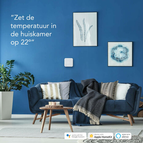 Draadloze temperatuur sensor voor slimme thermostaat met wifi connectiviteit en nauwkeurigheid 0 5 graden