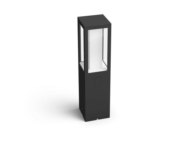 Sokkellamp voor buitenverlichting met Zigbee bediening en aluminium behuizing geschikt voor 24 volt laagspanning systeem