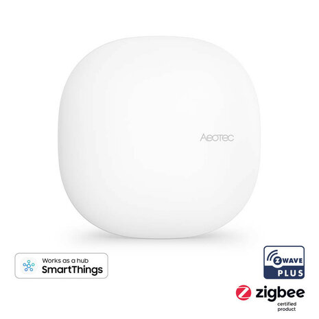 Smart Home Hub voor Samsung SmartThings met Zigbee en Zwave connectiviteit bedraad en draadloos maximaal 100 apparaten wit kunststof