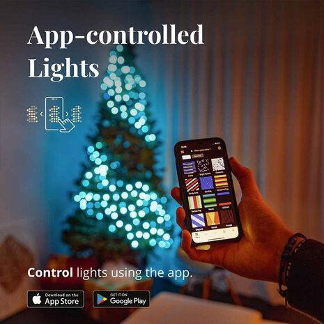 Twinkly Smart Kerstverlichting voor binnen en buiten met 400 kleuren led lampjes en wifi bediening