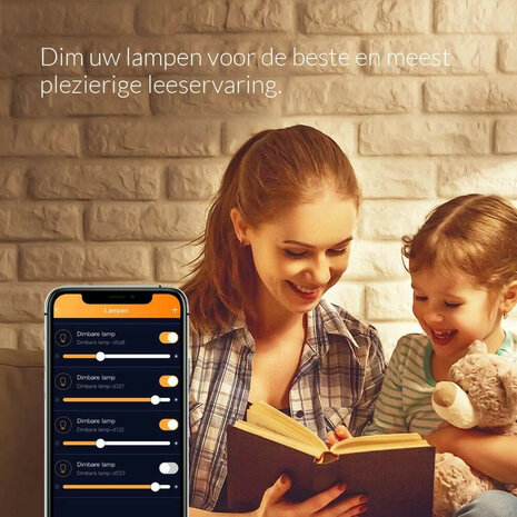 AduroSmart E27 led lamp voor warm witte dimbare verlichting 2700K met draadloze bediening en smart home compatibiliteit