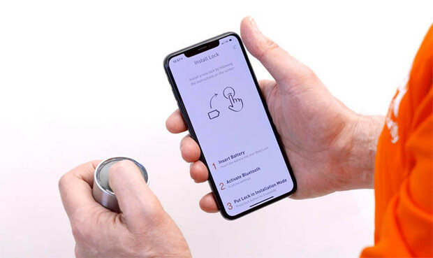 Smart cylinder voor deurbeveiliging met Bluetooth app bediening en pincode invoer van RVS met SKG beveiliging en verstelbare maat