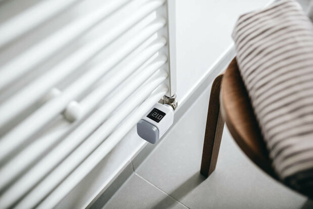 Radiatorknop voor zoneverwarming met Zigbee 3 0 communicatie app bediening en M30 schroefdraad