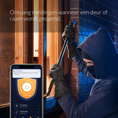 Bewegingssensor voor smart home systeem met Zigbee 3 0 en detectiebereik van 8 meter