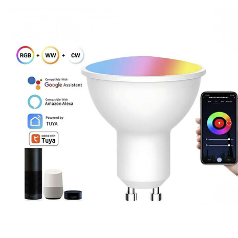2er-Pack | WiFi Smart Strahler GU10 4,7W RGB + CCT