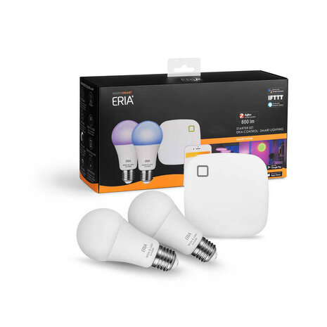 Starterset slimme verlichting binnen met Zigbee 3 0 Bridge en E27 RGB lampen