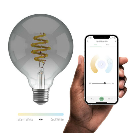Smart lamp voor woonruimtes met wifi bediening filament technologie zonder hub