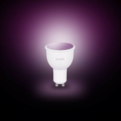Smart spot voor binnenverlichting met wifi bediening en kleurinstelling in GU10 fitting