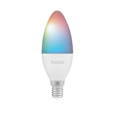 Smart lamp voor verlichting met wifi bediening en kleurinstelling kleine fitting E14 Hombli