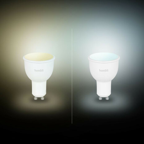 Smart spot voor binnenverlichting met wifi bediening en tunable wit licht gu10 fitting