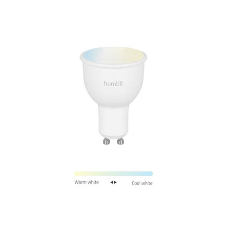 Smart spot voor binnenverlichting met wifi bediening en tunable wit licht gu10 fitting