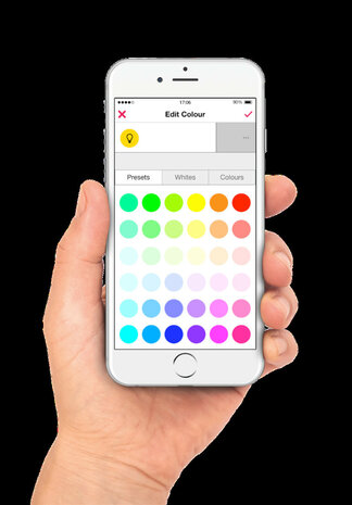 Kleur dimbare lamp voor Innr systeem binnen met app bediening en E27 fitting 3 stuks RGB wit licht