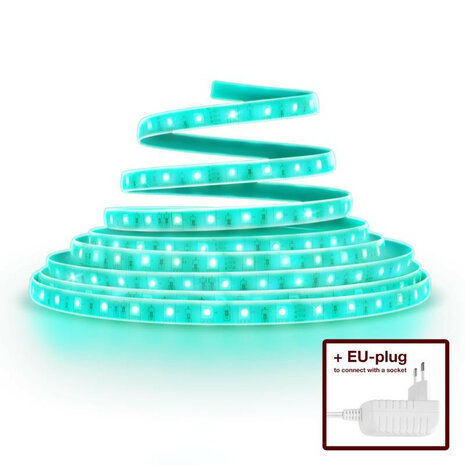 Flexibele ledstrip voor slimme verlichting met app bediening afknipbaar vier meter kleur instelbaar binnengebruik smart home Innr