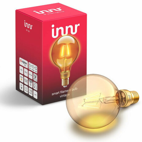 Filament Globe lamp voor Zigbee systemen met warm licht
