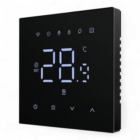 Wifi inbouw thermostaat voor centrale verwarming met touchscreen app en spraakbediening