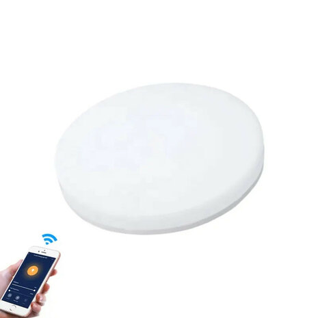 Slimme waterdichte plafondlamp voor residentieel gebruik met wifi bediening