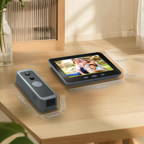 Video intercom voor deur met Wifi en bewegingsdetectie
