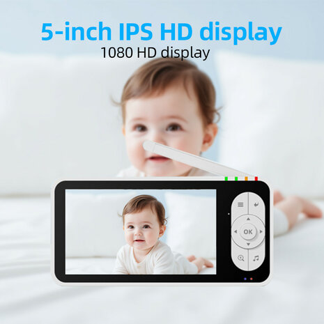 Babyfoon camera voor bewaking met Wifi en huil detectie