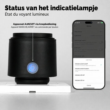 Wifi waterdichte outdoor stekker voor stroom met IP44 bescherming