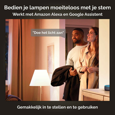 Kogellamp voor slimme verlichting met E14 fitting warm wit licht dimbaar Bluetooth Zigbee 3.0 per 2 stuks kunststof
