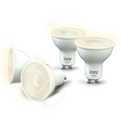 Ledspot voor verlichting met Zigbee 3 0 systeem warm wit licht 2700K dimbaar GU10 fitting 4 pack plastic