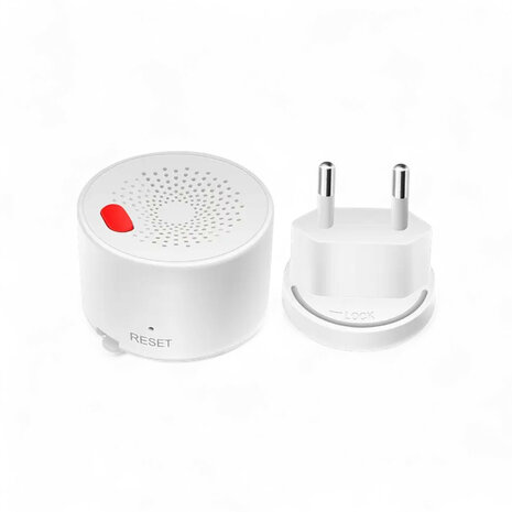 Gasmelder voor LPG en aardgas met 230V netstroom en real-time meldingen via app