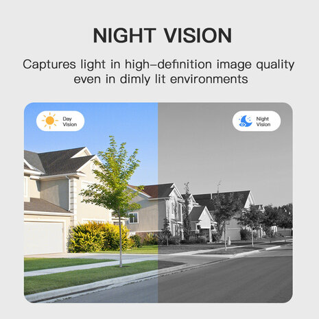 WiFi video deurbel 1080P Full HD met nachtzicht 5m en tweeweg-audio, zwart / wit