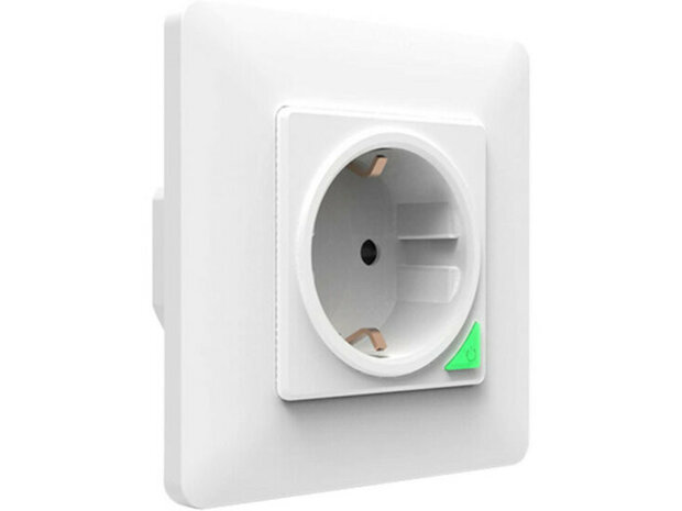 Inbouw stopcontact wifi bedienbaar met Tuya Smart Life, 230V 16A, wit