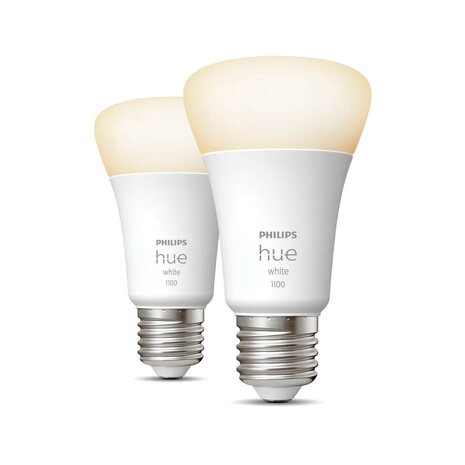 Lamp voor binnenverlichting met E27 fitting warm wit licht dimbaar 2700K met Zigbee en Bluetooth bediening set van 2