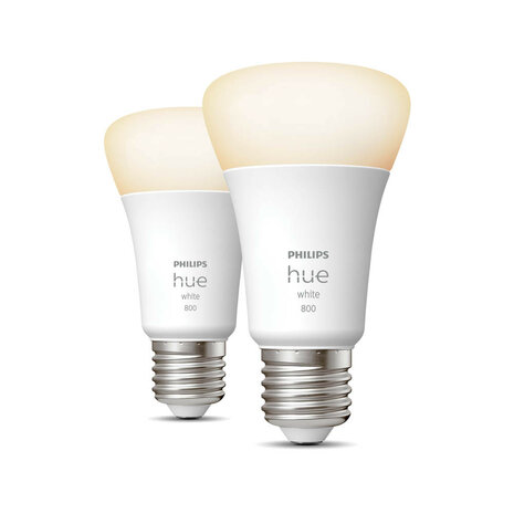 Lamp voor binnenverlichting met E27 fitting warm wit licht dimbaar Zigbee Bluetooth set van twee