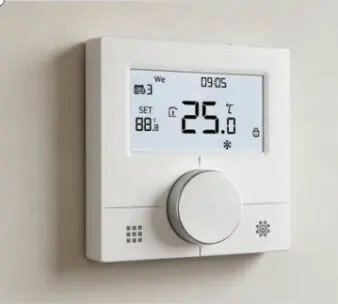 Slimme wifi inbouwthermostaat zwart voor boiler, cv-ketel en vloerverwarming
