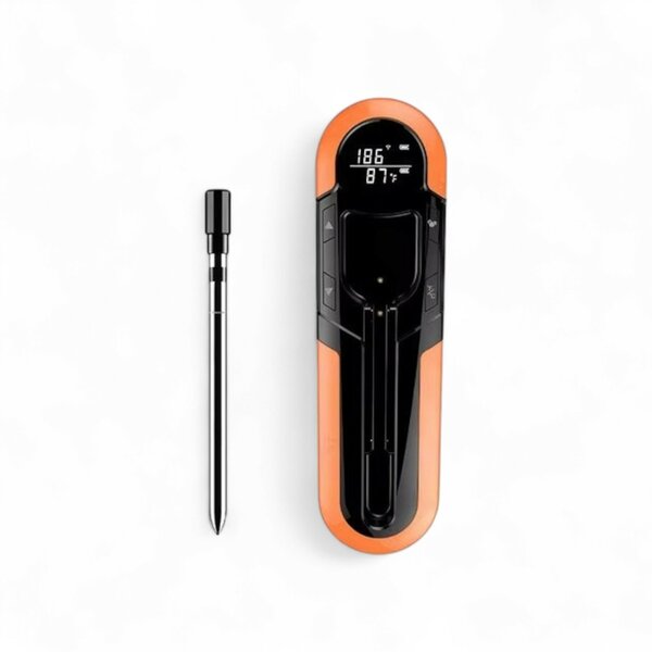 Draadloze BBQ Thermometer Orange 150 meter