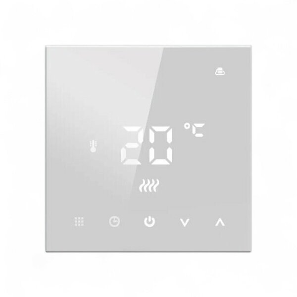 Wifi Inbouw Thermostaat met Touchscreen voor C.V. Installatie (wit)