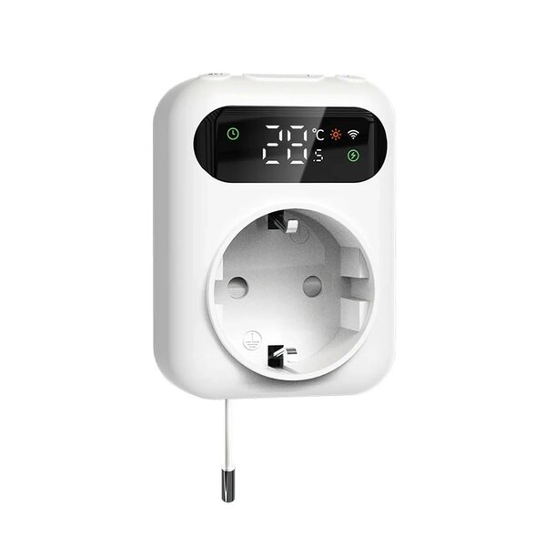 Wifi Stekker Thermostaat max 10Amp (Verwarming en Airco)