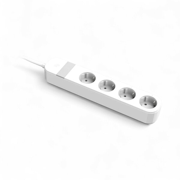 Schuko Wifi stekkerblok 4 Stopcontacten + 2x USB + 1 x USB-C met verbruiksmonitor