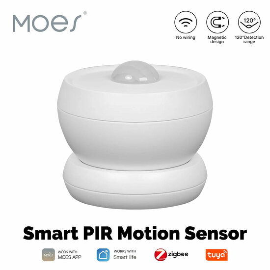 Zigbee Slimme bewegingssensor  8 Meter met magneet voet (exclusief gateway)