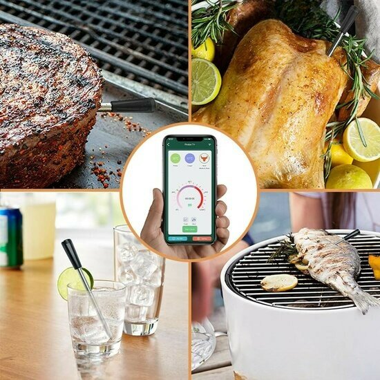 Draadloze BBQ / Grill Thermometer 50 meter