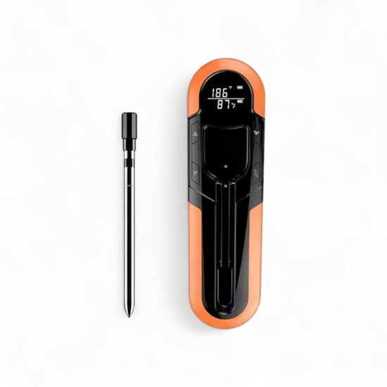 Draadloze BBQ Thermometer Orange 150 meter