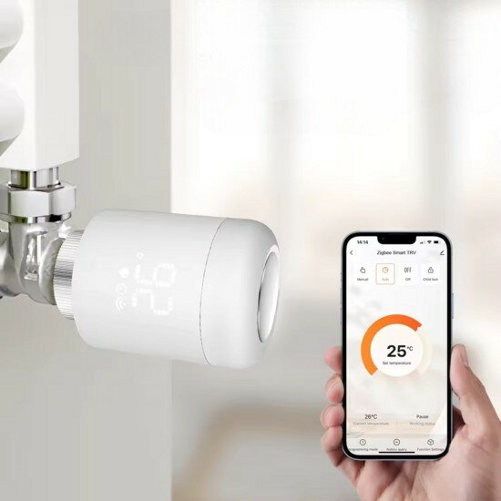 Slimme Programmeerbare Radiatorknop Expert (GEEN Zigbee gateway noodzakelijk)