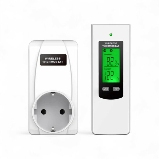 Stekker Thermostaat met Afstandsbediening voor Verwarming en Airco