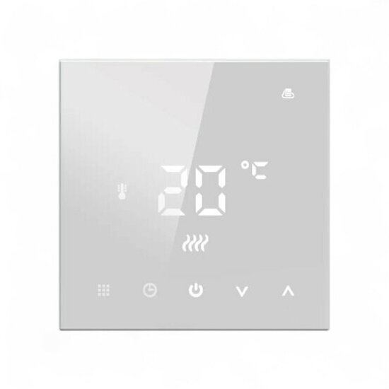Wifi Inbouw Thermostaat met Touchscreen voor C.V. Installatie (wit)