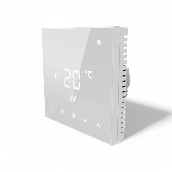 Wifi Inbouw Thermostaat met Touchscreen voor C.V. Installatie (wit)